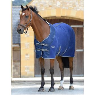 Weatherbeeta Fleece Cooler Standard Neck Rug (Dark Blue/Grey/White) *Discontinued*