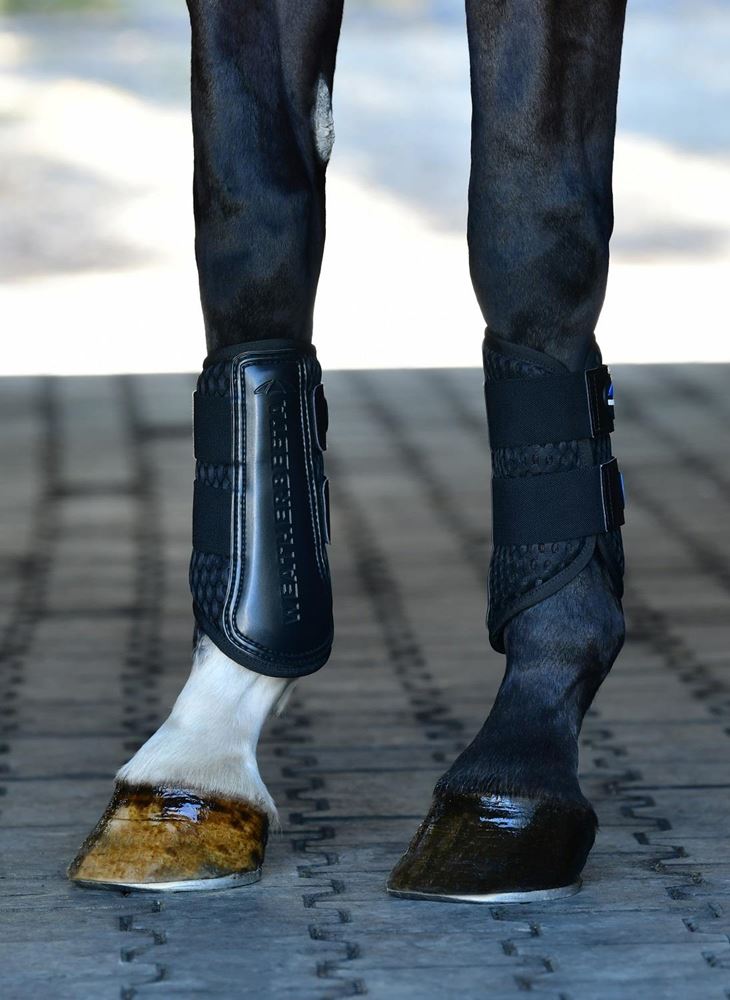 Weatherbeeta Tough-Tec Mesh Brushing Boots (Black)