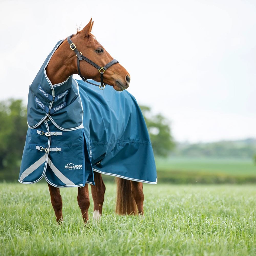 Shires Highlander Original 50 Turnout Rug & Neck Set (Ocean)