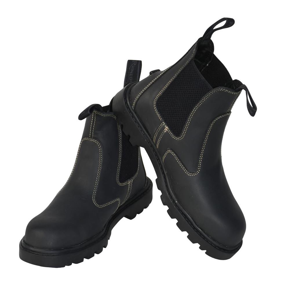 Rhinegold Nero Steel Toe Cap Boots (Black)