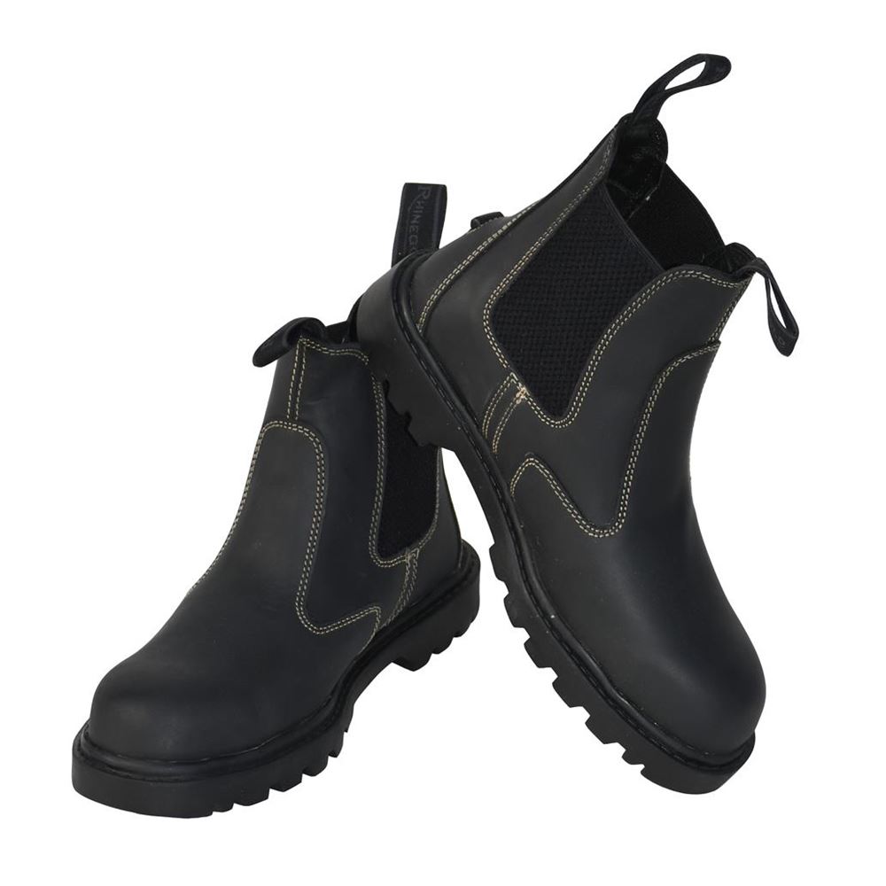 Rhinegold Nero Steel Toe Cap Boots (Black)