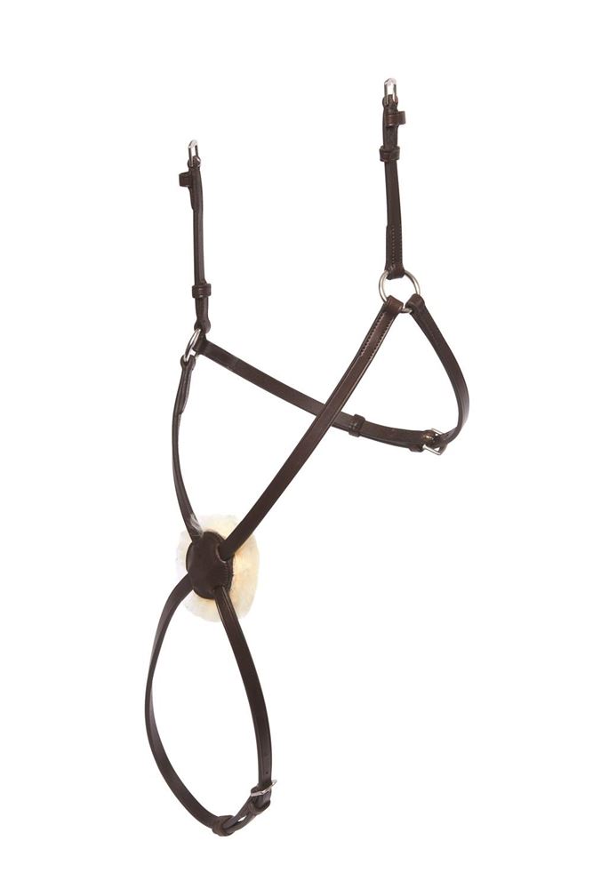 Collegiate Mono Crown Grackle Noseband (with sheepskin on Crossover)