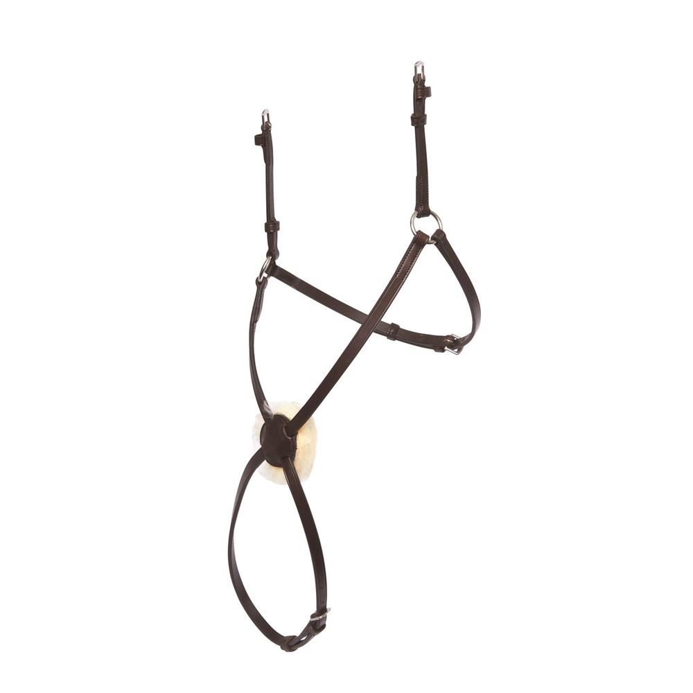 Collegiate Mono Crown Grackle Noseband (with sheepskin on Crossover)