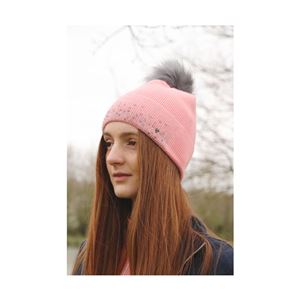 Hy Equestrian Synergy Diamante Bobble Hat (Rose)