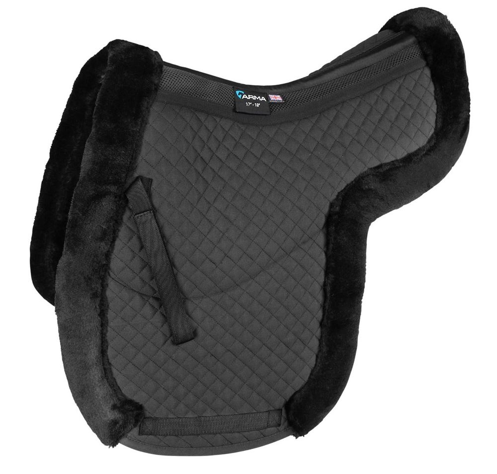 Shires ARMA Fully Lined Numnah (Black)