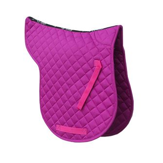 Rhinegold Cotton Quilted GP Numnah (Raspberry)