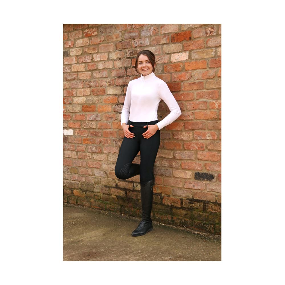 Hy Equestrian Glacial Softshell Riding Tights (Black)