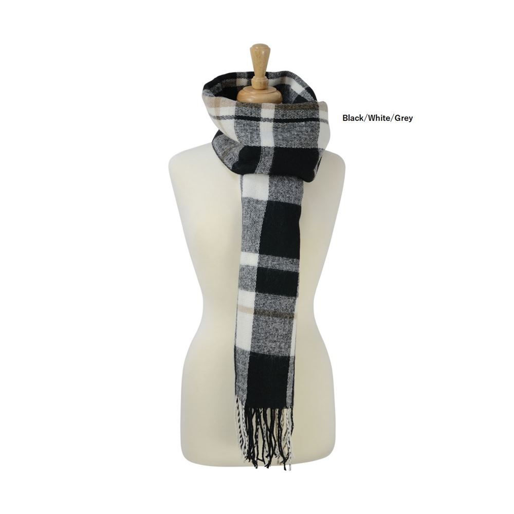 Hy Equestrian Ladies Supersoft Tartan Scarf