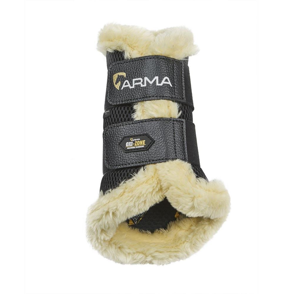 Shires ARMA OXI-ZONE Supafleece Brushing Boots (Black)