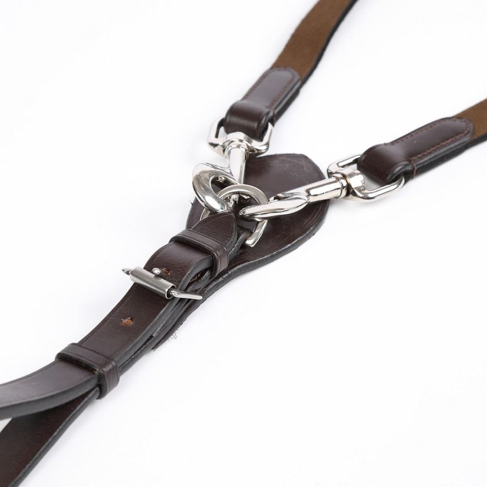 *barcodes* Shires Velociti Gara Elasticated Draw Reins (Havana)