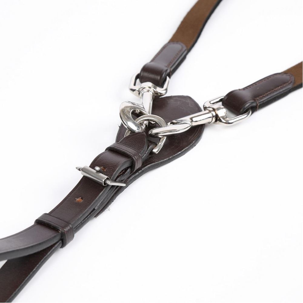 *barcodes* Shires Velociti Gara Elasticated Draw Reins (Havana)