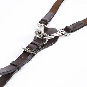 *barcodes* Shires Velociti Gara Elasticated Draw Reins (Havana)