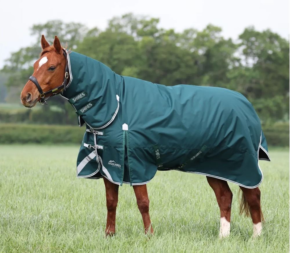Shires Highlander Original 300 Turnout Rug & Neck Set (Green)