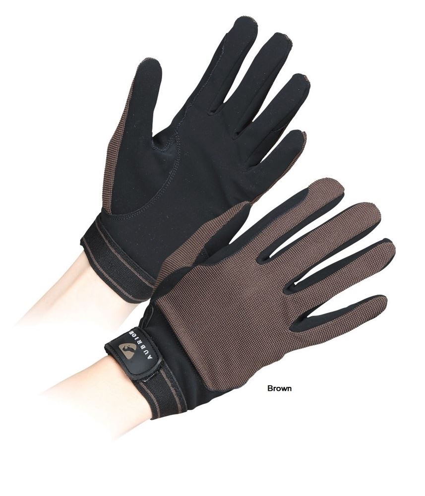 Shires Aubrion Mesh Riding Gloves - Adult