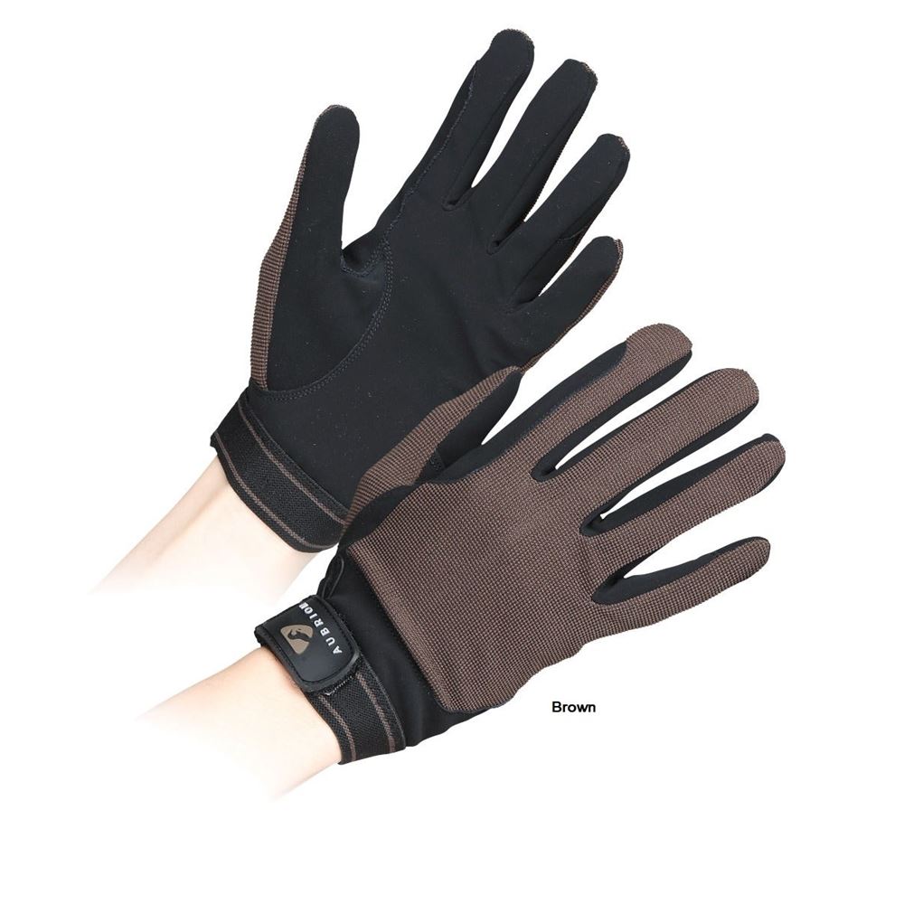 Shires Aubrion Mesh Riding Gloves - Adult