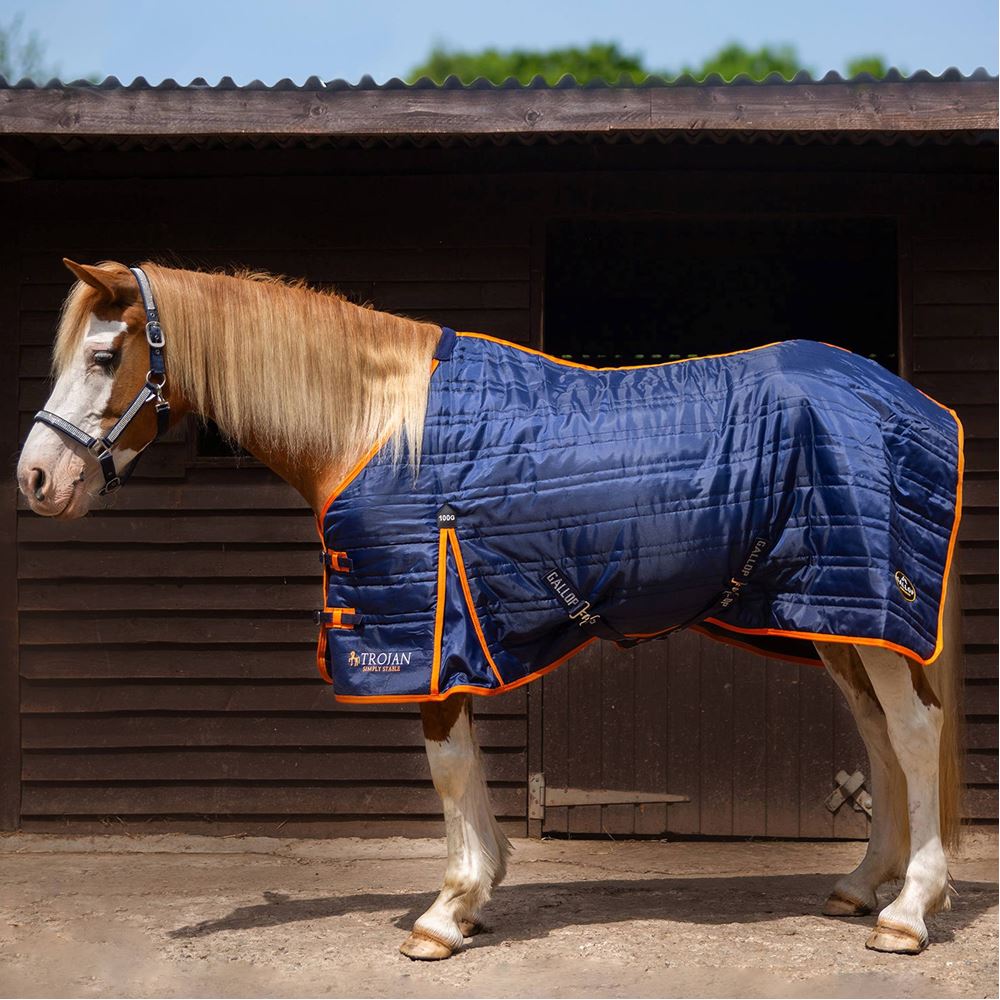 Gallop Trojan 100 Stable Rug (Navy/Orange)