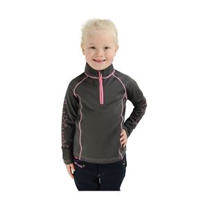 Hy Equestrian Stella Children's Base Layer (Grey/Pink)