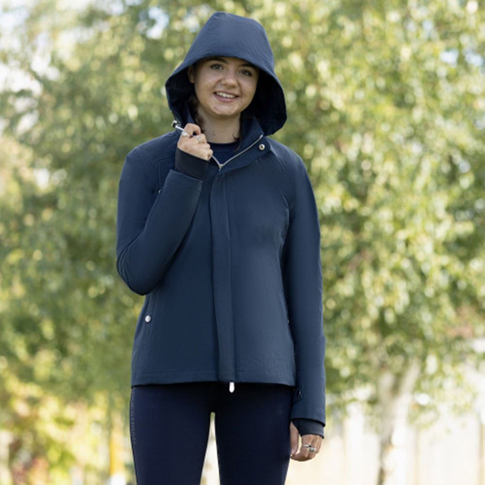 Hy Equestrian Elevate Lightweight Waterproof Jacket (Navy)