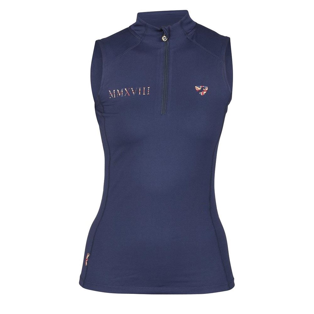 Shires Aubrion Team Sleeveless Base Layer (Navy Blue)