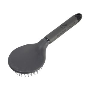 Coldstream Faux Leather Mane and Tail Brush (Charcoal/Black)