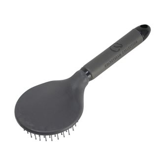 Coldstream Faux Leather Mane and Tail Brush (Charcoal/Black)