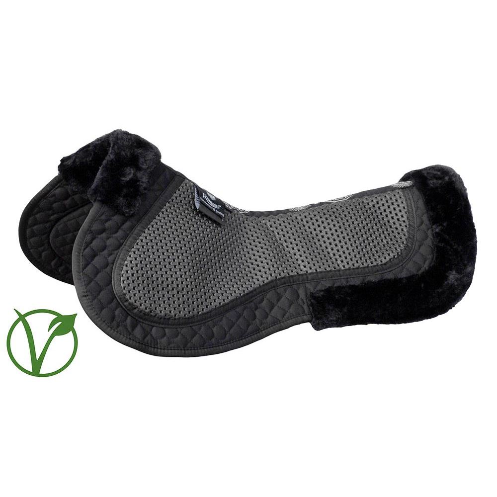 Rhinegold Non-Slip Gel Half Pad - Luxe Fur (Black)