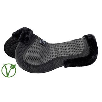 Rhinegold Non-Slip Gel Half Pad - Luxe Fur (Black)