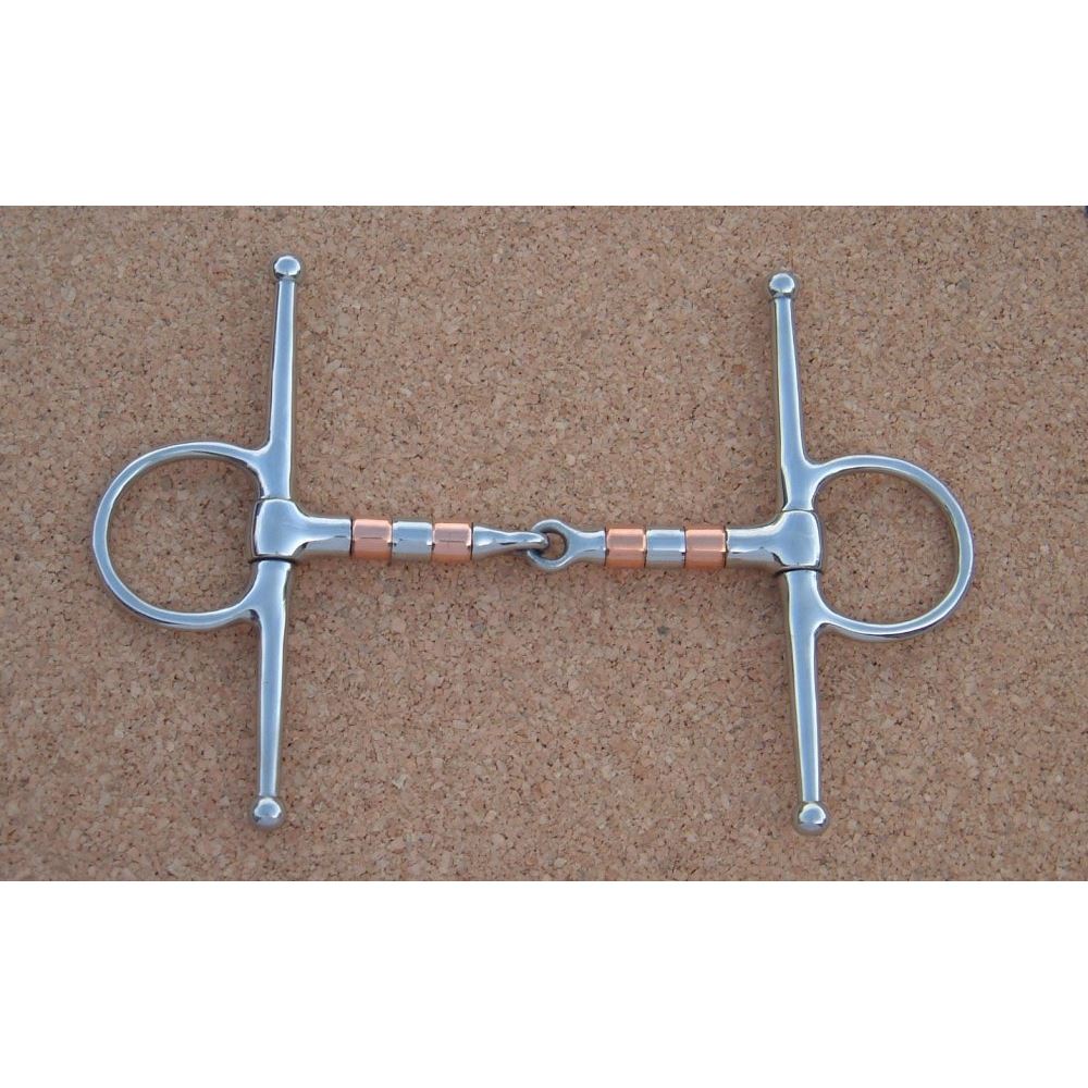Full Cheek Copper Roller Snaffle