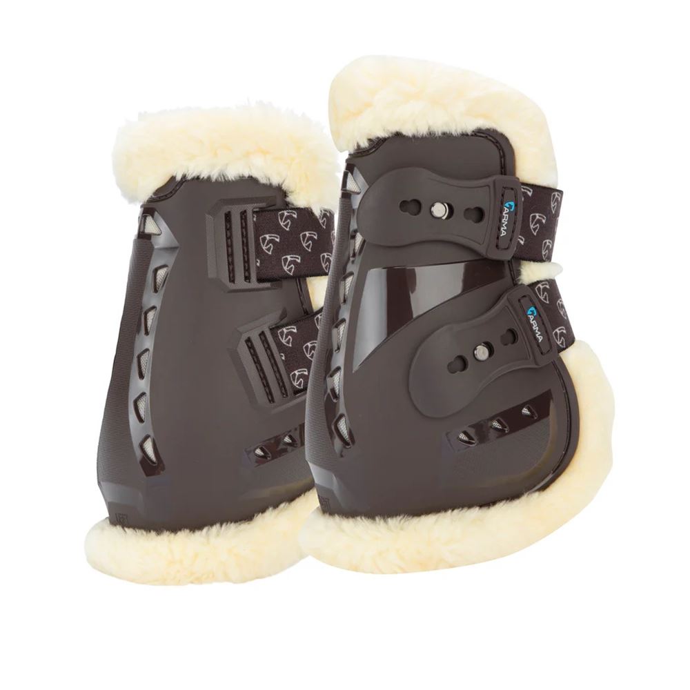 Shires ARMA Carbon Pro SupaFleece Fetlock Boots (Brown)