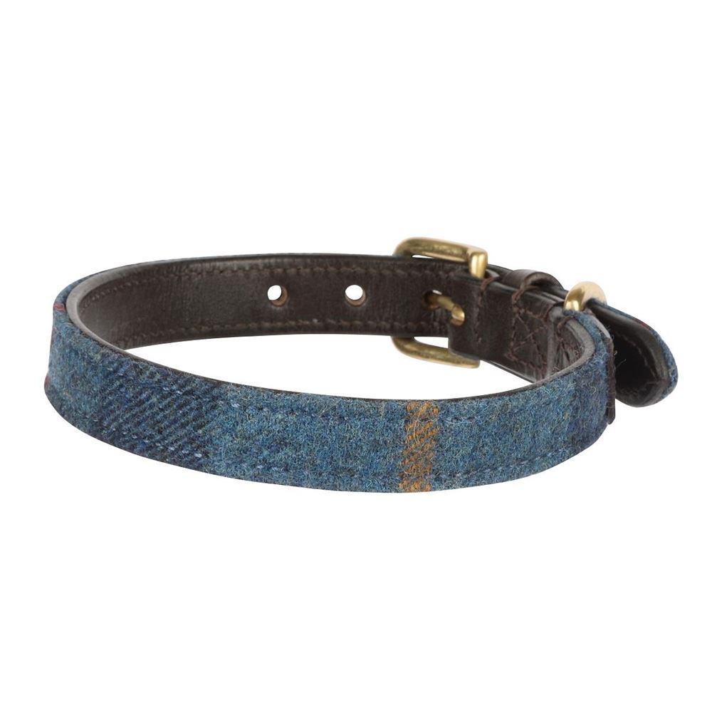 Shires Digby & Fox Tweed Dog Collar - XXS (Navy)