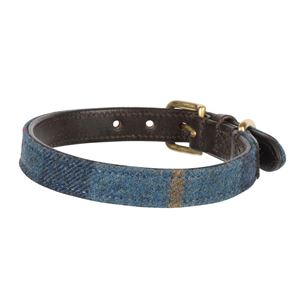 Shires Digby & Fox Tweed Dog Collar - XXS (Navy)