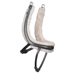 Shires Velociti Rapida Fleece Lined Curved Flash Noseband