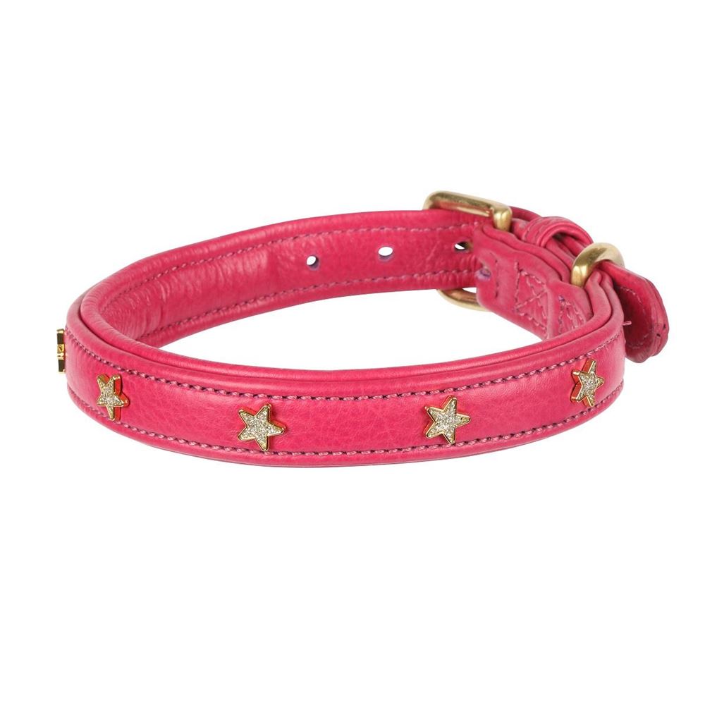 **barcodes** Digby & Fox Star Dog Collar - S, M (Pink)