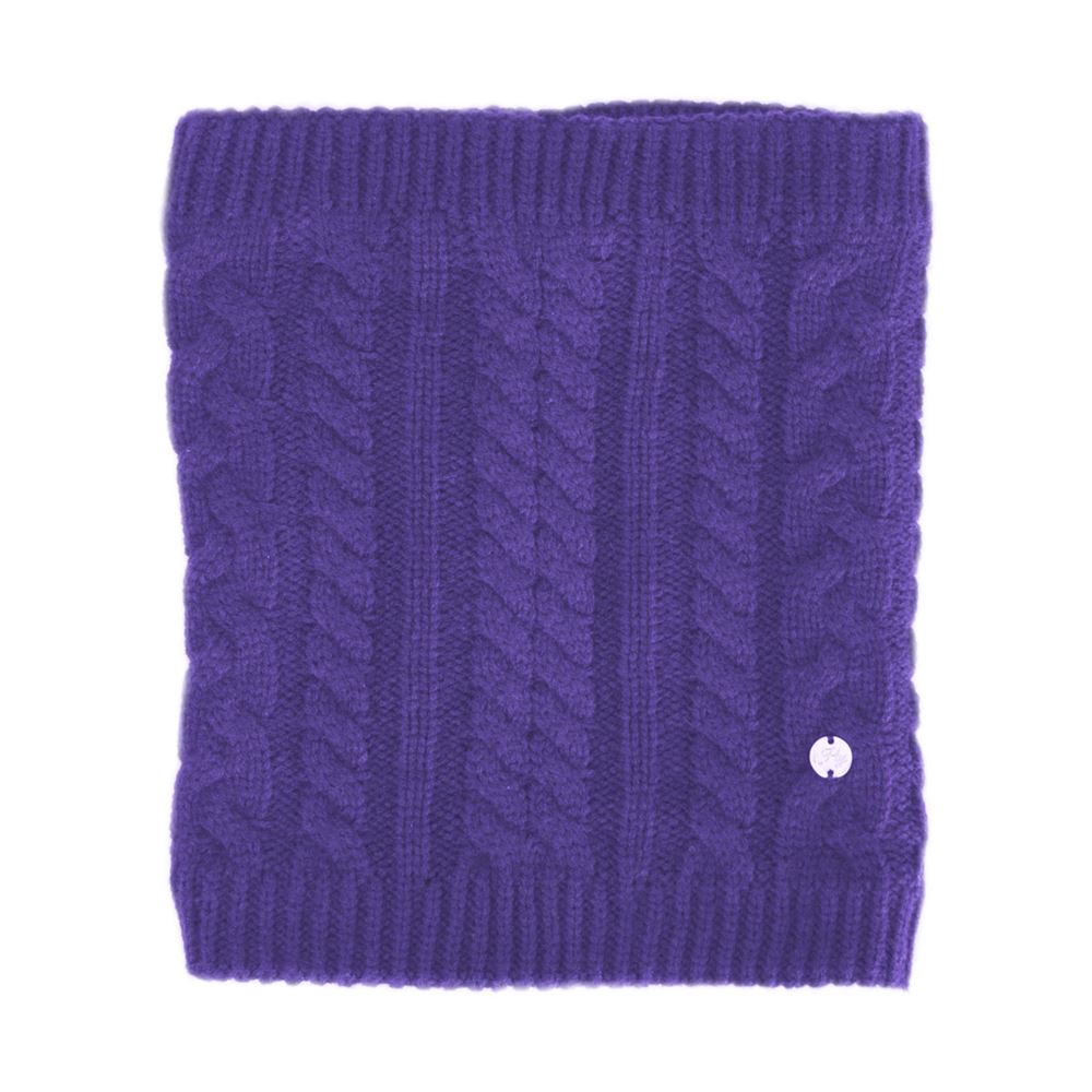 Hy Equestrian Meribel Cable Knit Snood (Ultra Violet)