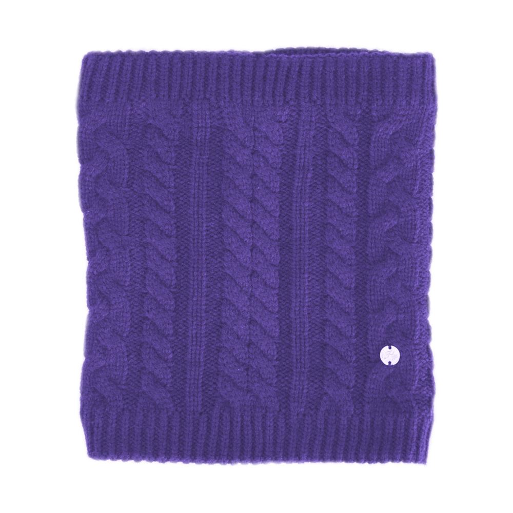 Hy Equestrian Meribel Cable Knit Snood (Ultra Violet)