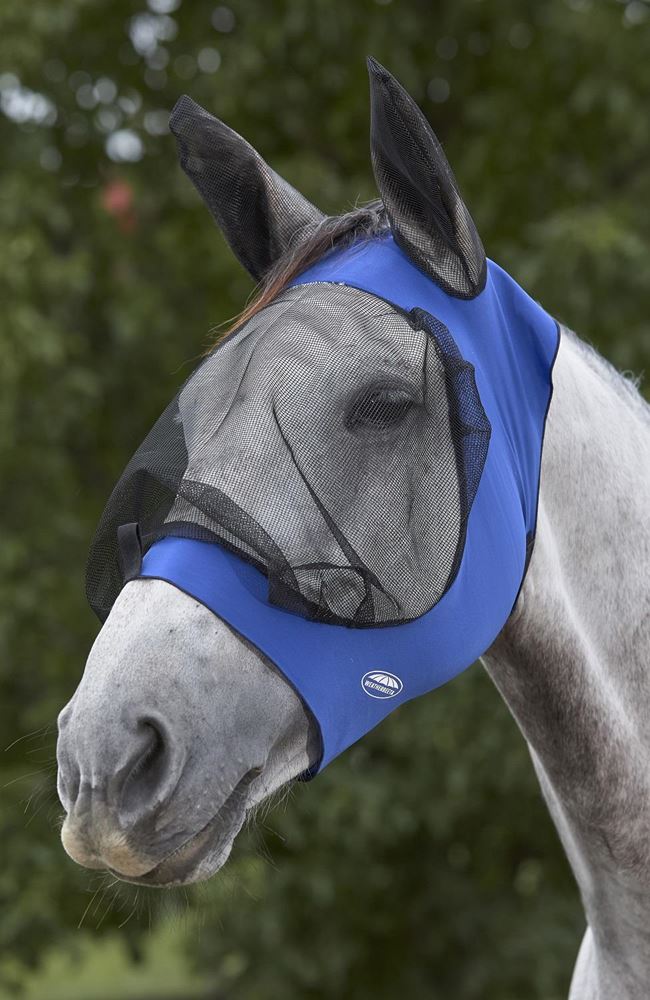 Weatherbeeta Deluxe Stretch Eye Saver with Ears (Royal Blue/Black)