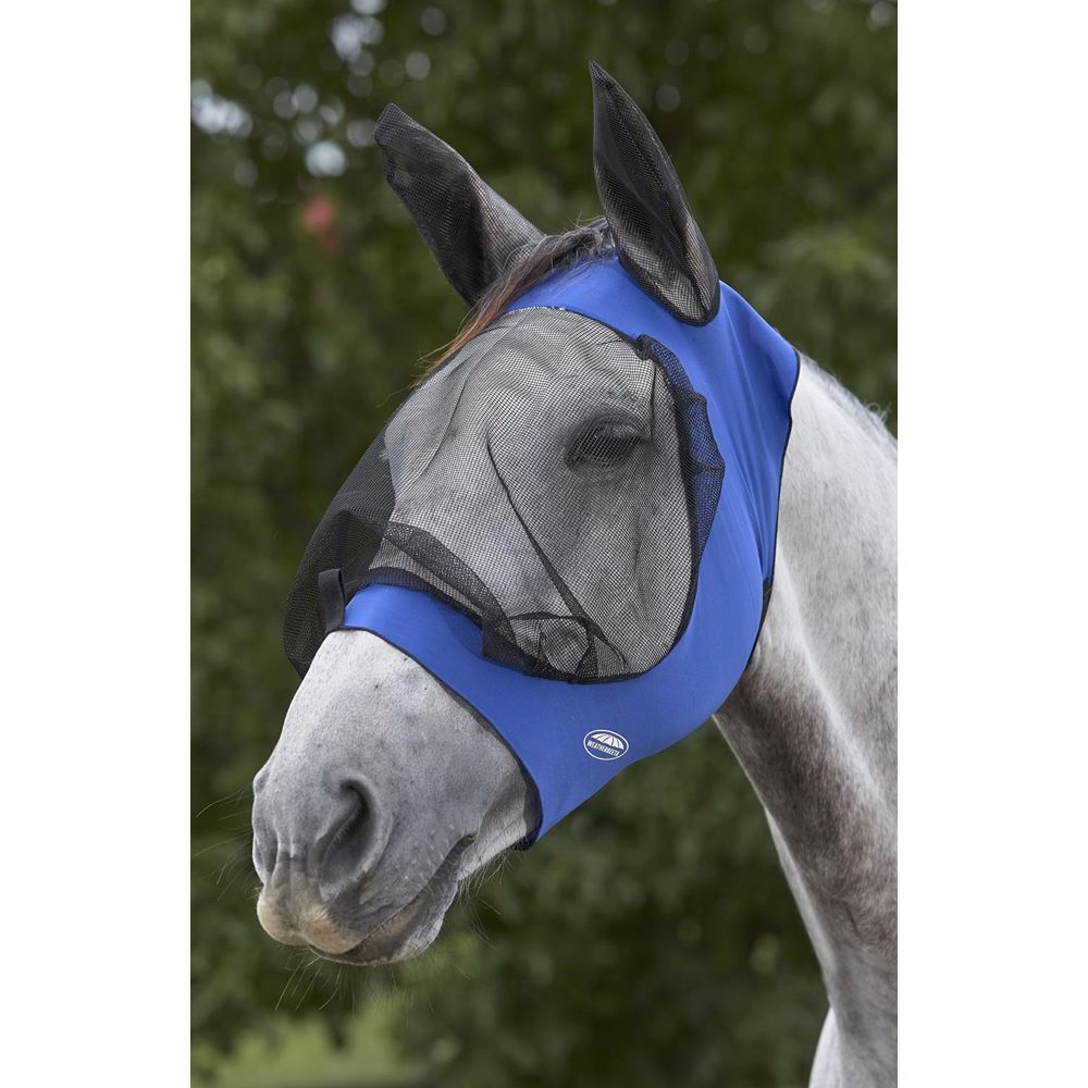 Weatherbeeta Deluxe Stretch Eye Saver with Ears (Royal Blue/Black)