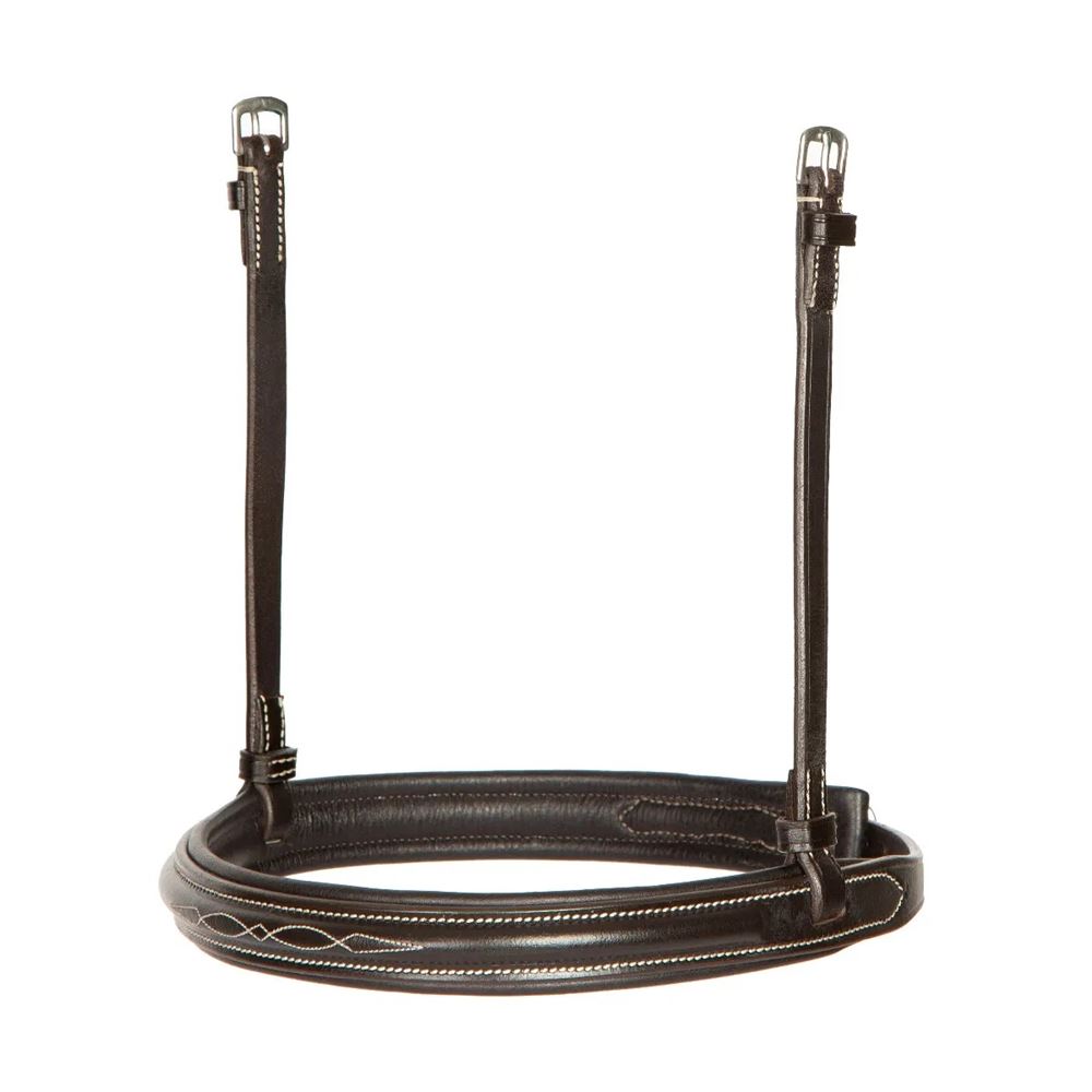 Shires Avignon Padded Raised Cavesson Noseband (Havana)