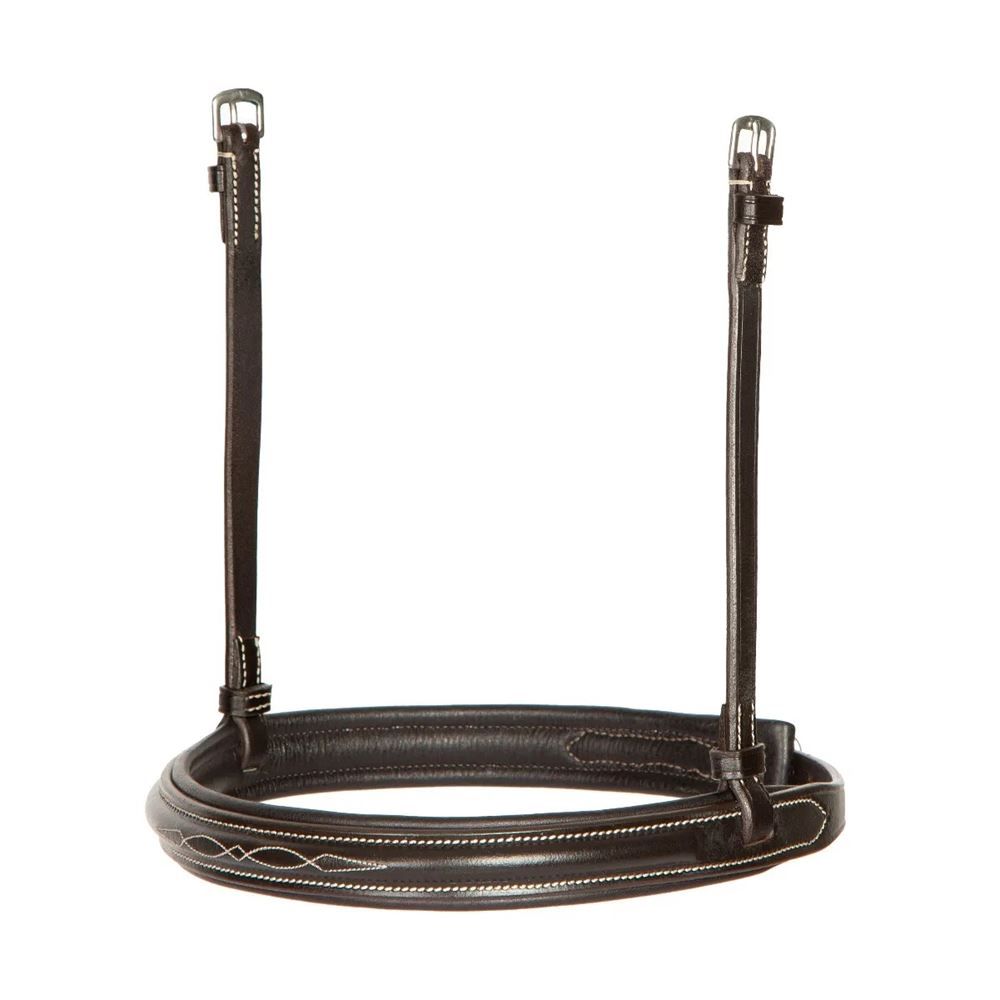 Shires Avignon Padded Raised Cavesson Noseband (Havana)