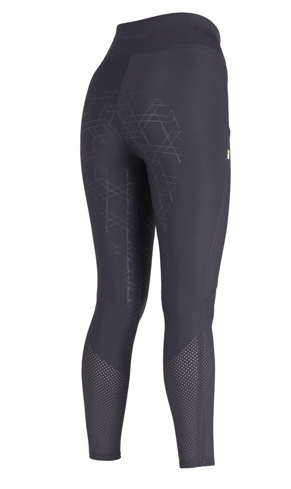 Shires Aubrion Optima Ladies Air Riding Tights (Black)