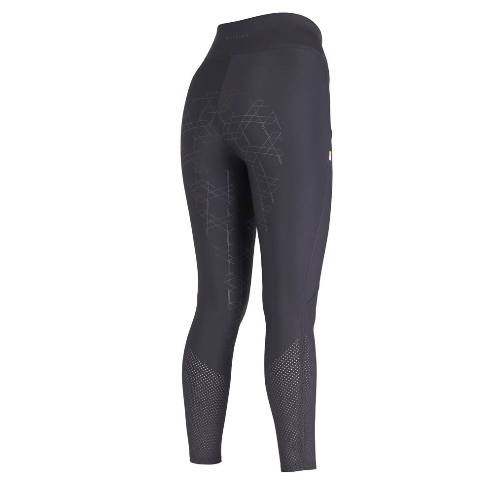 Shires Aubrion Optima Ladies Air Riding Tights (Black)