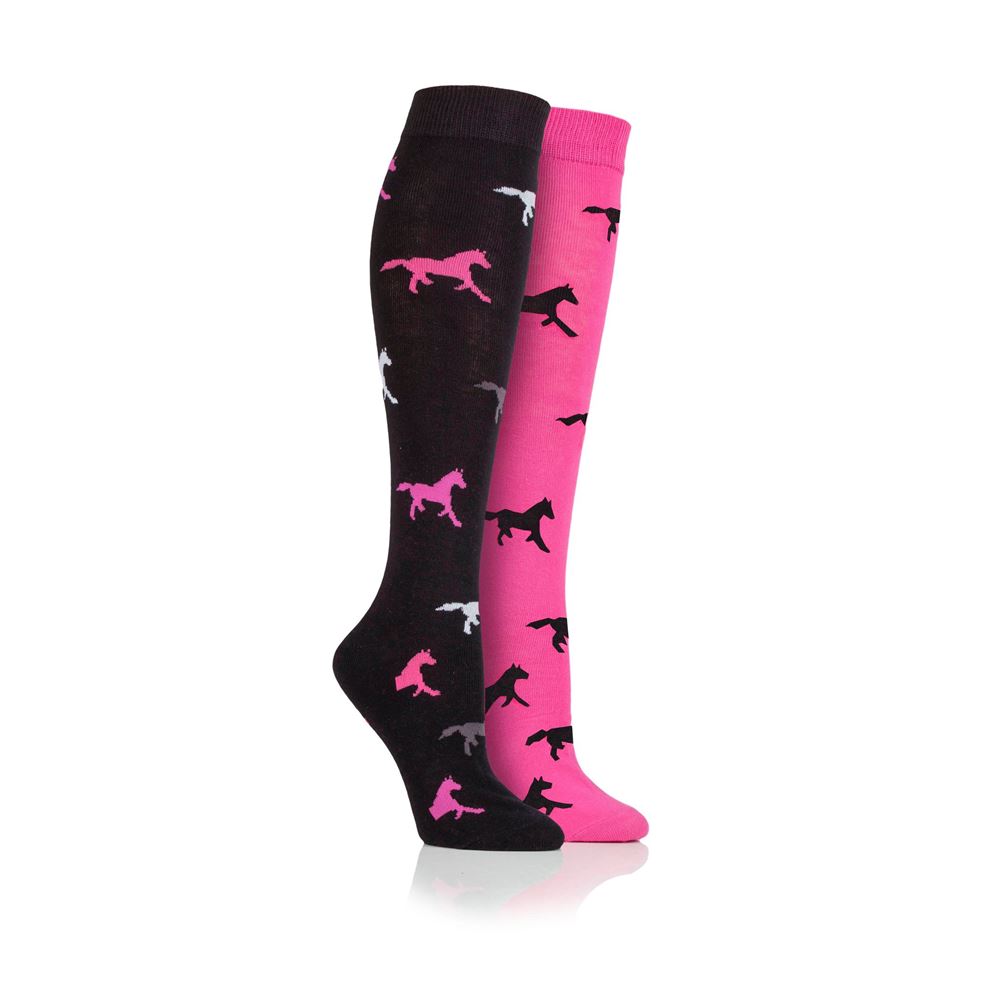 Storm Bloc Goodwood Ladies Horse Socks Twin Pack