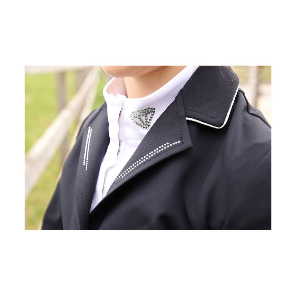 Hy Equestrian Cadiz Mizs Show Jacket (Black/Silver)