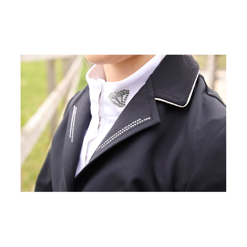 Hy Equestrian Cadiz Mizs Show Jacket (Black/Silver)