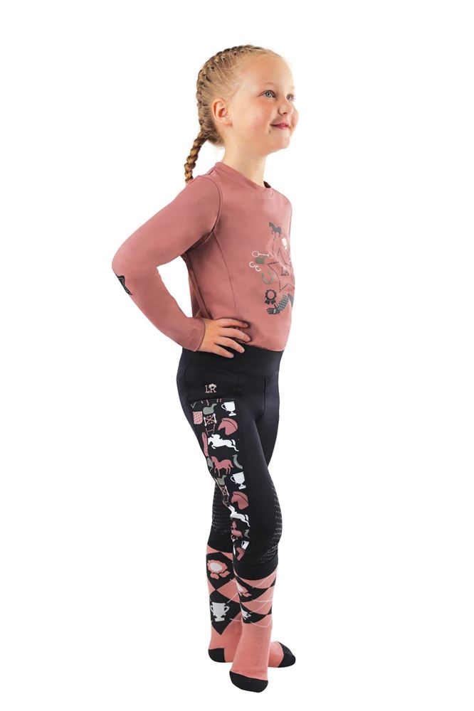 Pony Passion Long Sleeve T-Shirt by Little Rider (Blush)