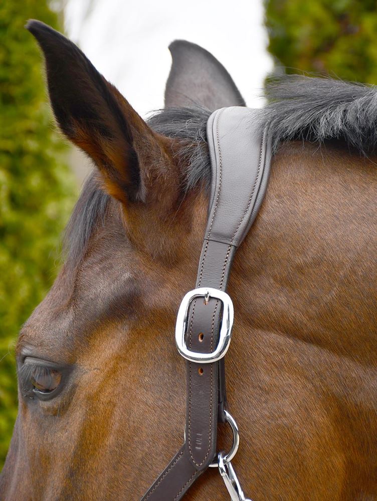 Rhinegold Softee Pro-Anatomical Leather Headcollar (Havana)