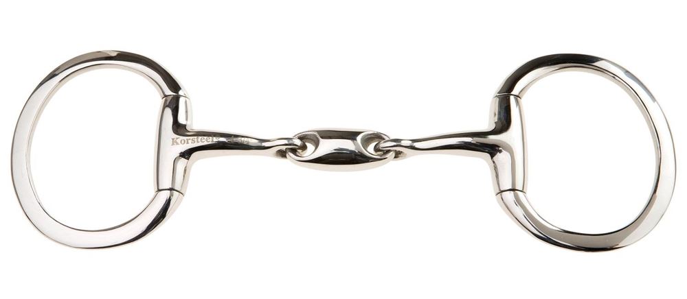 JP Korsteel Stainless Steel Oval Link Loose Ring Snaffle Bit