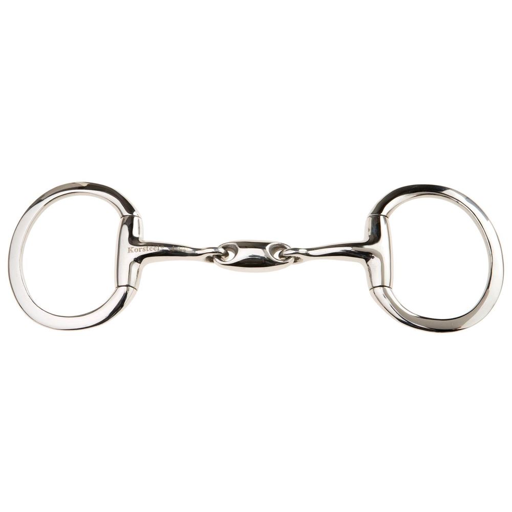 JP Korsteel Stainless Steel Oval Link Loose Ring Snaffle Bit