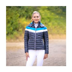Coldstream Southdean Quilted Coat (Navy/White/Blue)