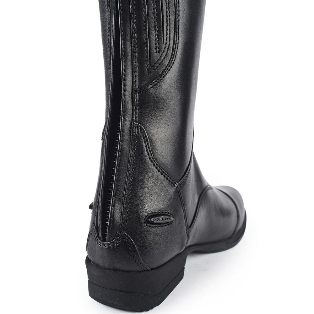 Shires Moretta Gianna Leather Riding Boots - Regular Height (Black)